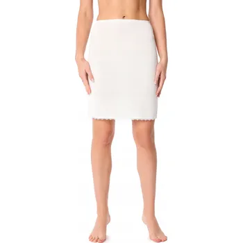 Podprsenka Spodnička pod šaty s krajkou, viskózová sukně BLV50-257 Ecru XXL