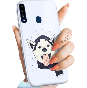 Pouzdro na mobilní telefon Zadní Kryt Hello Case pro Samsung Galaxy A20s modrý