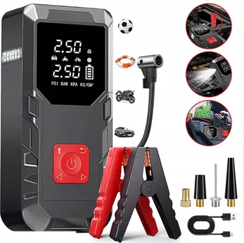 Powerbanka Startovací zařízení do auta Power Bank, Inteligentní vzduchová pumpa