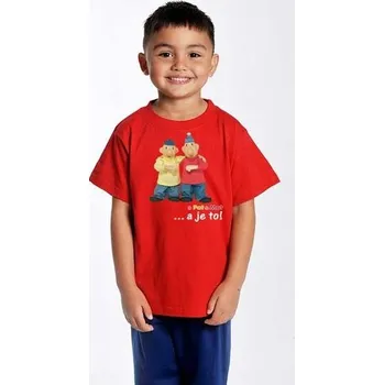 Dívčí oblečení Dětské tričko - Gesto Pat a Mat - 110 bílá