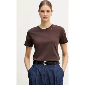 Pánské oblečení Bavlněné tričko Joop! 30048474 hnědá 89X, vel. 40