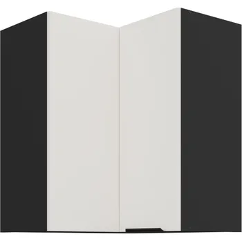 Kuchyňská skříňka 60 x 60 GN-72 2F (90°), Horní rohová kuchyňská skříňka Aria bílá/černá