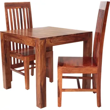 Jídelní stůl Jídelní stůl a židle pro 2 osoby z masivu palisandr