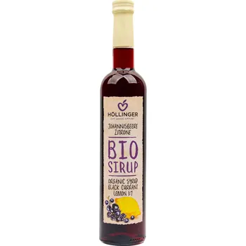 Sirup BIO Sirup černý rybíz s citronem - Hollinger, 500 ml