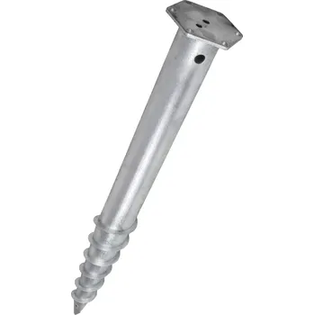 Zemní vrut Vrut zemní MTR M, 76x1200x3,5mm HEX-160mm M24, žár. Zn