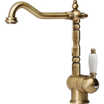 Vodovodní baterie Zjednodušte si práci v kuchyni s touto všestrannou baterií, která je vybavena otočnou výtokovou trubicí o 360° pro neomezený dosah, praktickou 40cm hadicí s rychlospojkou pro snadnou instalaci a výkonem 12 l/min. (3 bary), který si poradí i s tím nejodoln