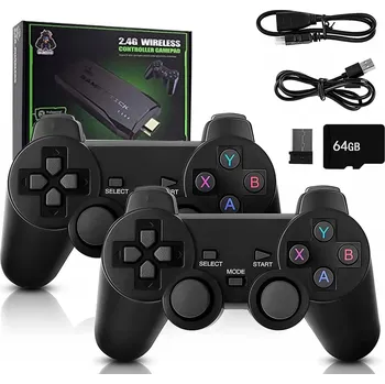 Herní konzole Mini retro herní konzole s 20000 hrami, video emulátor, 2 ovladače, HDMI