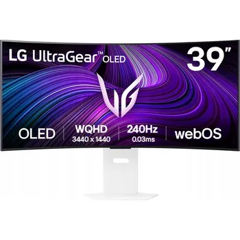 Monitor Monitor LG UltraGear 39GX90SA-W.AEU 39'' 3440x1440px OLED 240Hz 0.03 Zakřivený