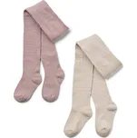 2 páry dětské merino punčocháče Karla Dry rose WHEAT Velikost: 50/56