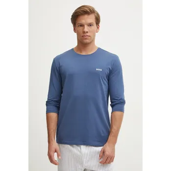 Tričko s dlouhým rukávem BOSS Mix&Match LS-Shirt R zelená barva, 50515389 55X, vel. S