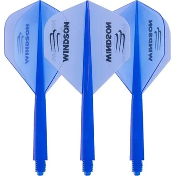 Příslušenství pro šipky Letky s násadkami Astix Windson modré M 27 mm (midi ve stylu Condor)