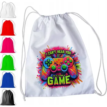 Obraz BÍLÝ SÁČEK DO ŠKOLKY, ŠKOLY, NA TV - GAME OVER DÁRKY