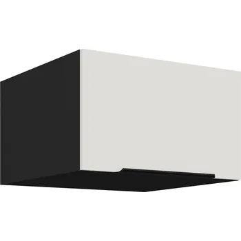 Kuchyňská skříňka 60 NAGU-36 1F, Horní kuchyňská skříňka o hloubce 57 cm, Aria bílá​/černá