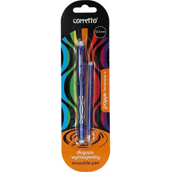 Propiska gumovací Corretto GR-1609 modrá, blistr + náplň