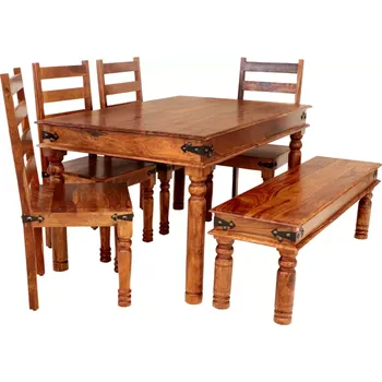 Jídelní set furniture-nabytek.cz - Jídelní set pro 6 osob - palisandr