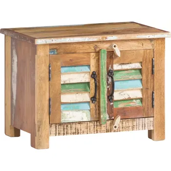 Zahradní lavice Masivní lavička Wakefield z recyklovaného dřeva, lakovaná, vícebarevná