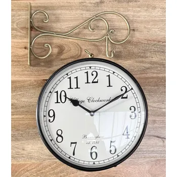 Hodiny Oboustranné nástěnné hodiny Ø 25 cm