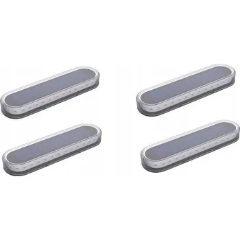 Venkovní osvětlení 4x SOLÁRNÍ LAMPA LED ZAHRADNÍ VODĚODOLNÁ TEPLÁ BÍLÁ OSVĚTLENÍ SCHODŮ