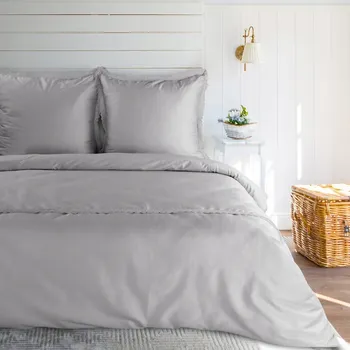 Povlečení Povlečení saténový komplet 160X200 RETRO stříbrný