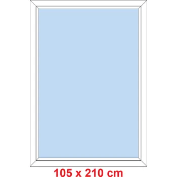 Okno Soft Plastové okno 105x210 cm, FIX neotevíravé