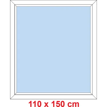 Okno Soft Plastové okno 110x150 cm, FIX neotevíravé