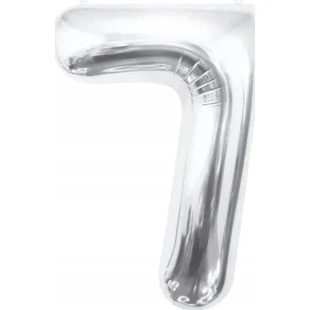 Balónek Fóliový balónek Godan číslice 7, 85 cm, stříbrný