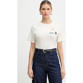 Bavlněné tričko Weekend Max Mara WEST 2615971041600 béžová 01X, vel. M