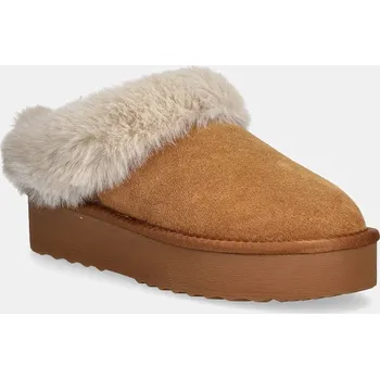 Dámské pantofle Semišové papuče Steve Madden Snow 11005021.BNU hnědá 82X, EUR 37