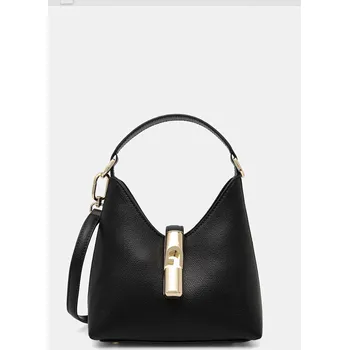 Kabelka Kožená kabelka Furla černá barva, WE00876 ARE000 O6000 WE00876.ARE000.O6000 99X, vel. ONE SIZE