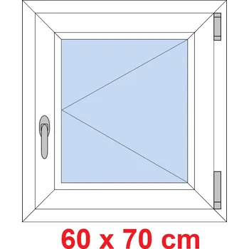 Okno Soft Plastové okno 60x70 cm, otevíravé