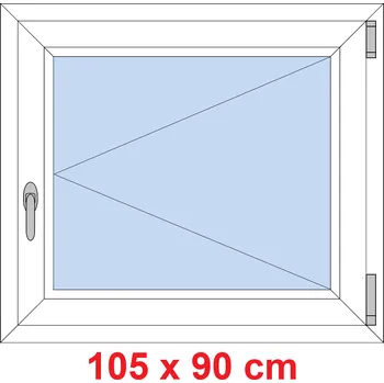 Okno Soft Plastové okno 105x90 cm, otevíravé