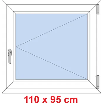 Okno Soft Plastové okno 110x95 cm, otevíravé