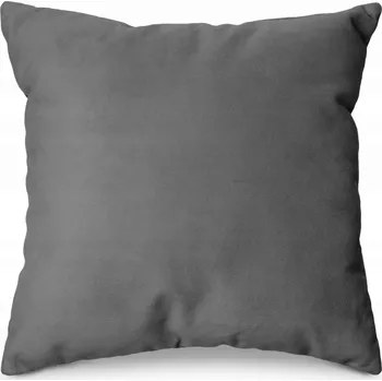Polštář DEKORAČNÍ POLŠTÁŘ GRAFITOVÝ 50x50 POLŠTÁŘ