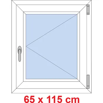 Okno Soft Plastové okno 65x115 cm, otevíravé