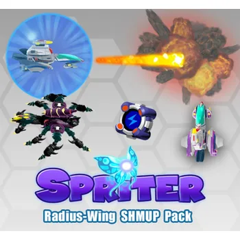 Antivir Spriter: Radius-Wing SHMUP Animated Art Pack DLC (1 zařízení / Lifetime) (Steam)