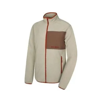 Pánská mikina Husky Addy Zip M beige M; Hnědá mikina + DÁREK DLE VÝBERU!