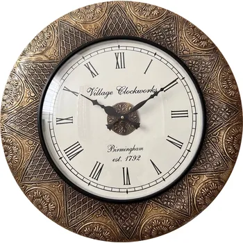 Hodiny Koloniální nástěnné hodiny Ø 45 cm