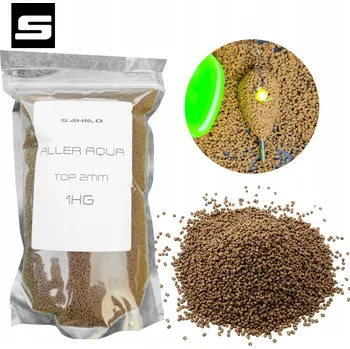 Pelety návnada Aller Aqua 2 mm světle hnědé 1 kg kaprové rybí moučka