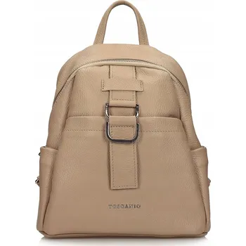 Městský batoh Béžový Batoh pro ženy, elegantní, malý, městský, prostorný, Toscanio G54