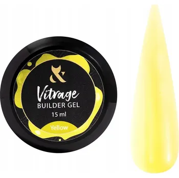 Lak na nehty Stavební gel Vitrage Yellow, 15 ml