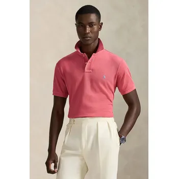 Bavlněné polo tričko Polo Ralph Lauren 710680784 růžová 38X, vel. XL