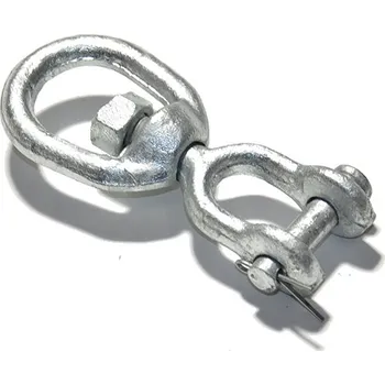 Tesařské kování Oko otočné s vidlicí G-403, 0,6t, žár. Zn