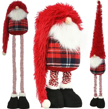 SKŘÍTEK GNÓM DEKORAČNÍ NA TELESKOPECH 38-88CM ČERVENÝ