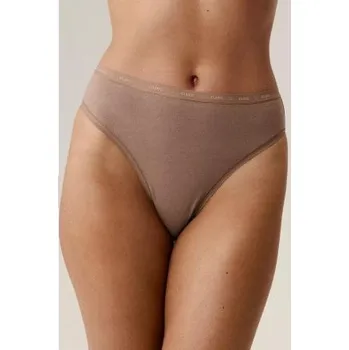 Kalhotky 3 PACK kalhotky Atlantic 3CLP-010B - bavlna Béžová-ecru XL