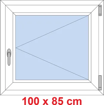 Okno Soft Plastové okno 100x85 cm, otevíravé