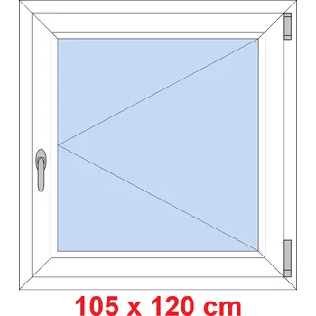 Okno Soft Plastové okno 105x120 cm, otevíravé