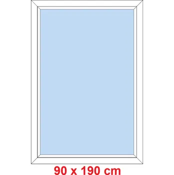 Okno Soft Plastové okno 90x190 cm, FIX neotevíravé
