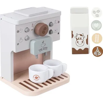 Dětská kuchyňka Kruzzel 26512 Dřevěný kávovar s příslušenstvím