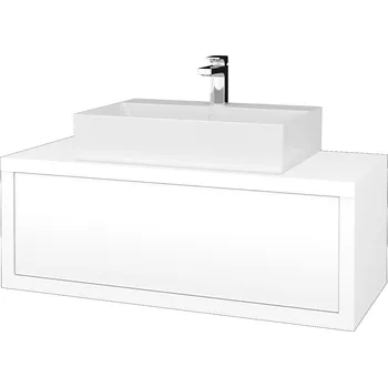 Koupelnový nábytek Dřevojas Výprodej 523 - Umyvadlová skříňka STORM SZZ 100 - L01/L01 + umyvadlo Triumph