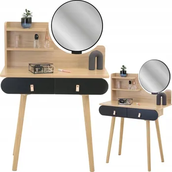 Toaletní stolek Toaletní Stolek Jumi , matně černý, 80 x 120 x 40 cm